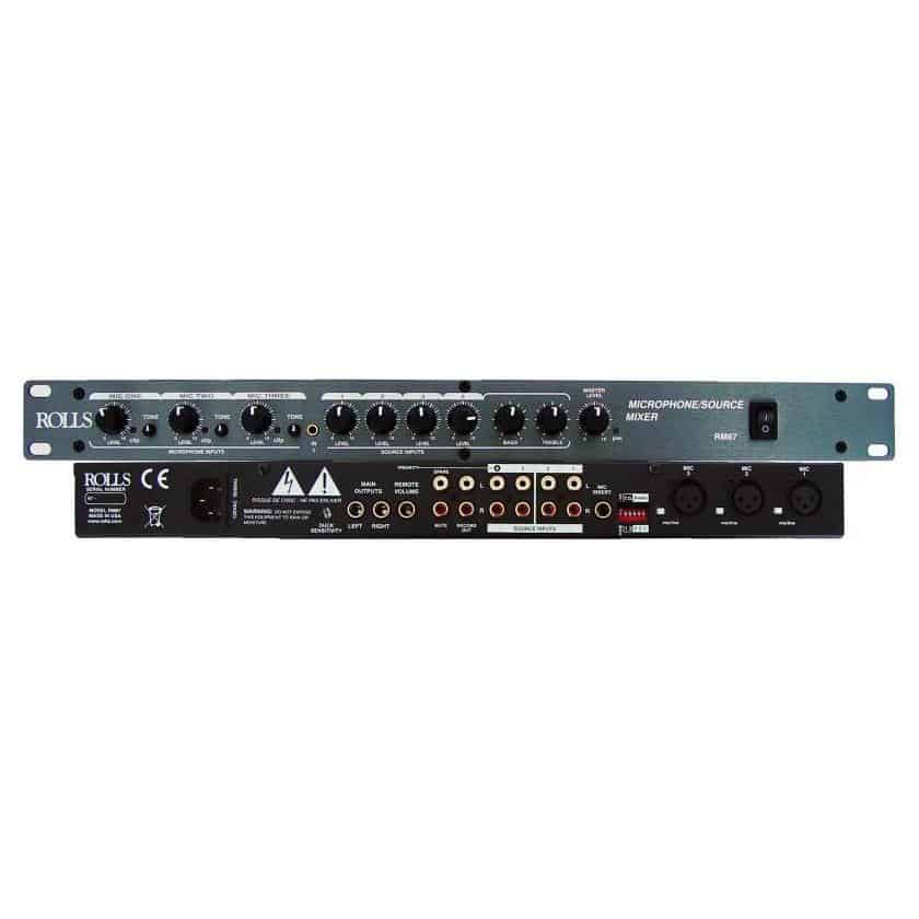 Rolls RM-67 7-Channel Audio Mixer — AV Now Fitness Sound