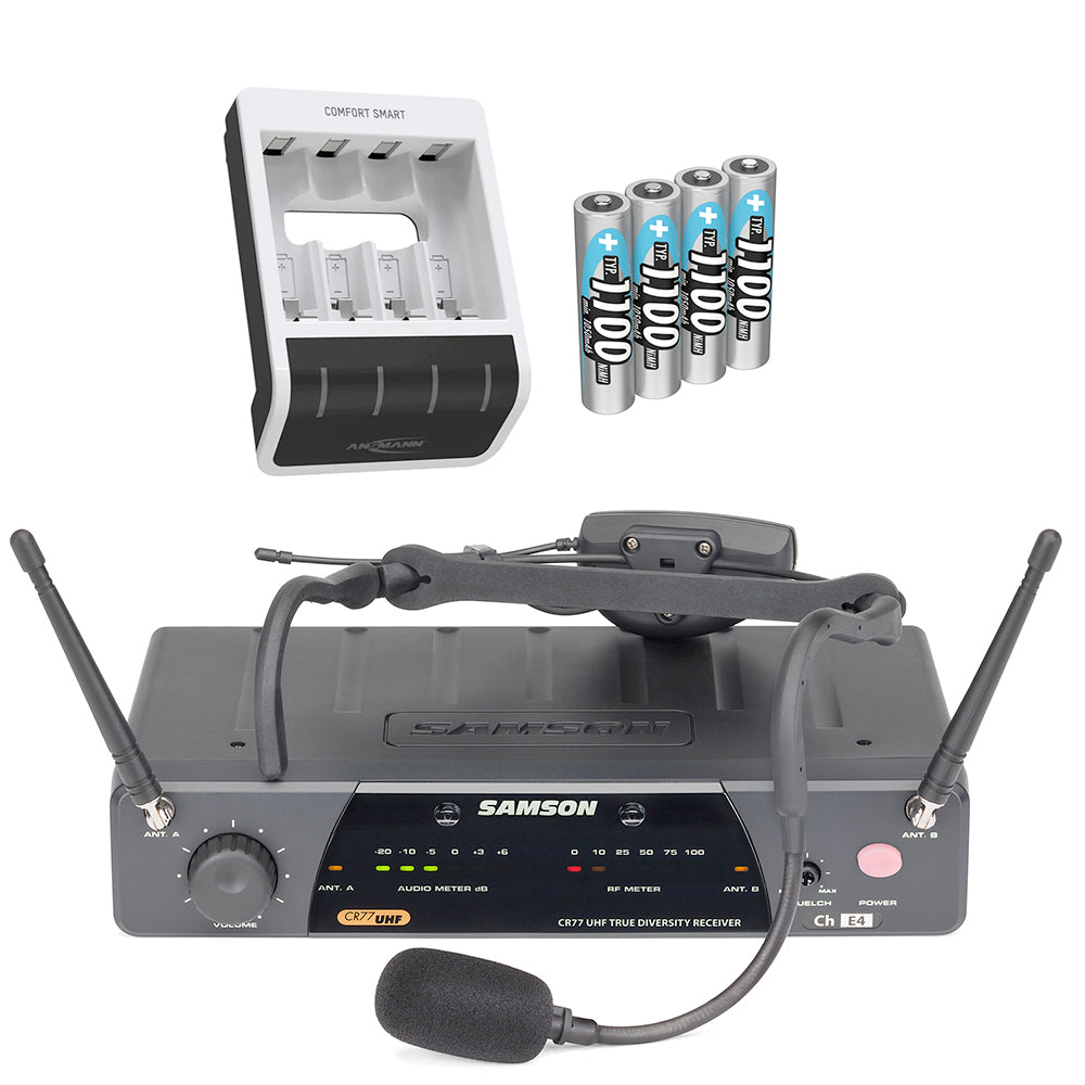 Samson Airline 77 with Headset, Battery Charger and Batteries — AV Now ...