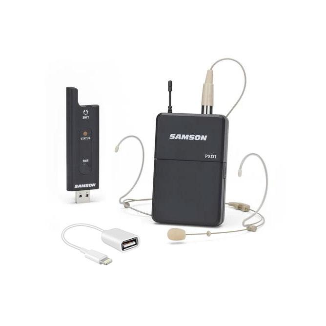 Samson Samson XPD2 Wireless Mic System with Headworn Mic and USB to Lightning Adapter for iOS