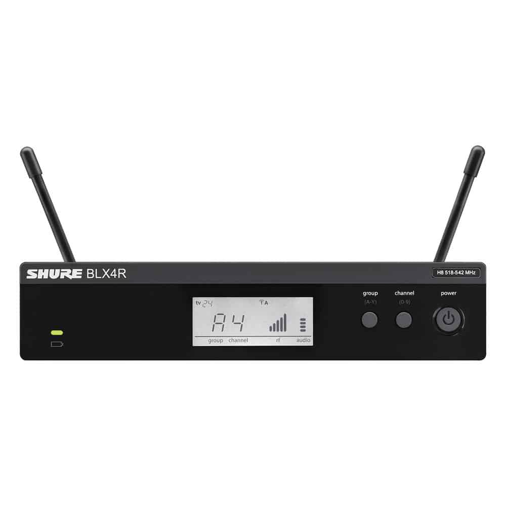 Shure BLX System with Rack Mountable Receiver & EMic Fitness