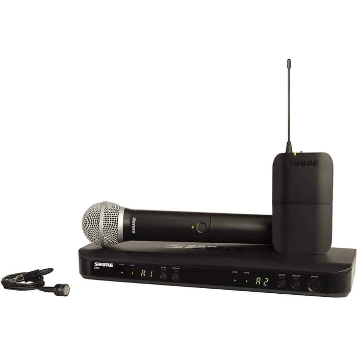 Shure Shure BLX1288/PG85 Dual-Channel BLX Wireless System with Handheld and Lapel Mic