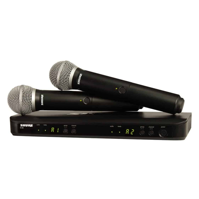 Shure Shure BLX1288/PG85 Dual-Channel Wireless System with Two Handheld Microphones
