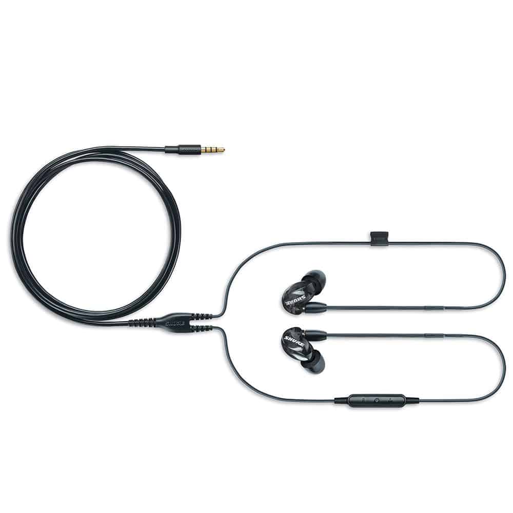  Shure SE215 PRO Wired Earbuds - Professional Sound Isolating  Earphones, Clear Sound & Deep Bass, Single Dynamic MicroDriver, Secure Fit  in Ear Monitor, Plus Carrying Case & Fit Kit - Black (
