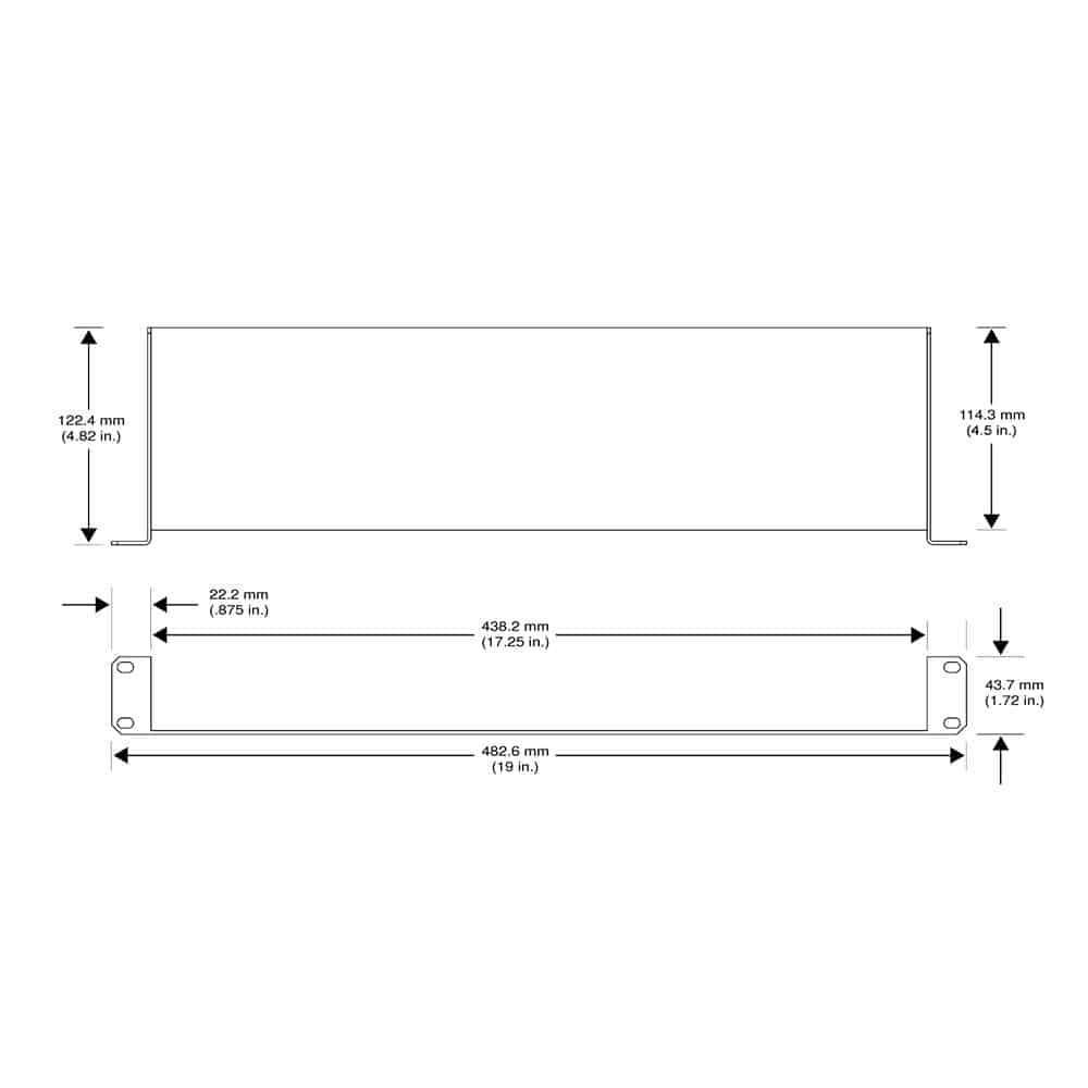 Shure URT2 Audio Sound Sytem Metal Rack Shelf — AV Now Fitness Sound