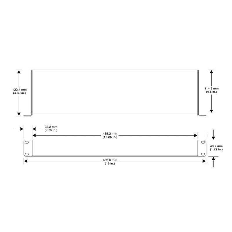 Shure Shure URT2 Rack Tray For GLXD/BLX/PG Receivers
