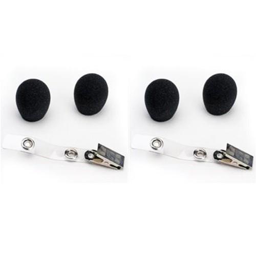Shure RK318WS Windscreens with 2 Cable Clips - 4 Pack